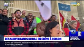Réformes des retraites: des surveillants du bac en grève à Toulon