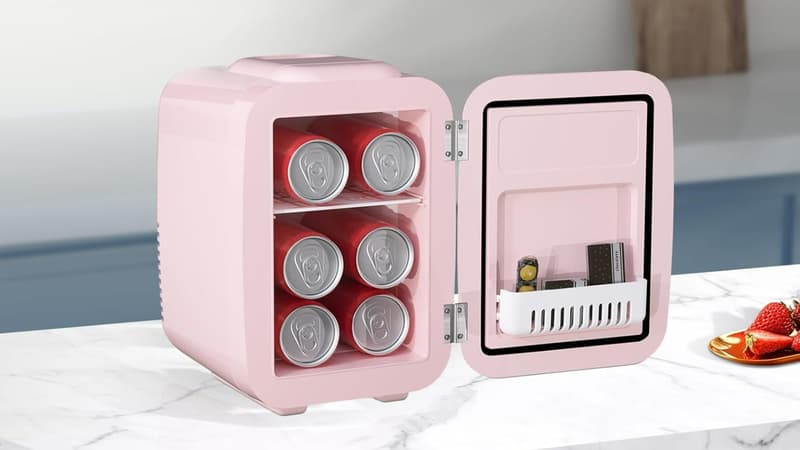 Ce mini-frigo de chambre est à la fois pratique et design : son prix va vous surprendre