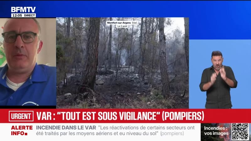 Incendies: "Ce qui se passe n'est une surprise pour personne", juge Manuel Coullet, secrétaire général de SUD SDIS