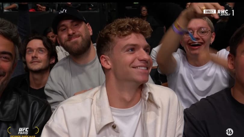 Léon Marchand au premier rang de cet UFC Paris 3