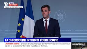Interdiction de la chloroquine pour le coronavirus: Véran précise avoir appelé Raoult "pour le prévenir" 