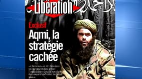 Le chef d'Aqmi, Abdelmalek Droukdel, en Une de Libération, lundi 7 octobre.