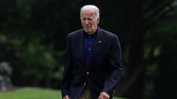 Joe Biden sur la pelouse de la Maison Blanche, le dimanche 22 septembre 2024.