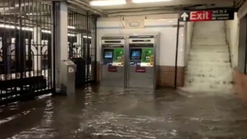 Le métro de New York sous les eaux