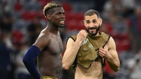 Paul Pogba et Karim Benzema
