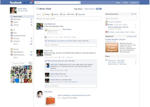 Facebook en 2009 