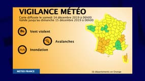 16 départements restent en vigilance orange ce samedi 