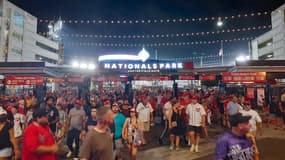 Les environs du stade quelques minutes après les coups de feu 