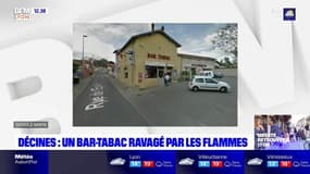 Un bar tabac ravagé par les flammes à Décines