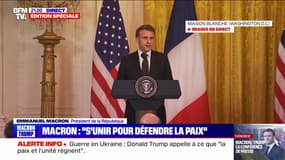 Emmanuel Macron: "La paix est une nécessité", mais "ne peut pas signifier la capitulation de l'Ukraine"