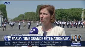 Florence Parly sur le budget aux armées: "C'est un 14-Juillet qui permet d'acter que les engagements du président de la République ont été tenus"