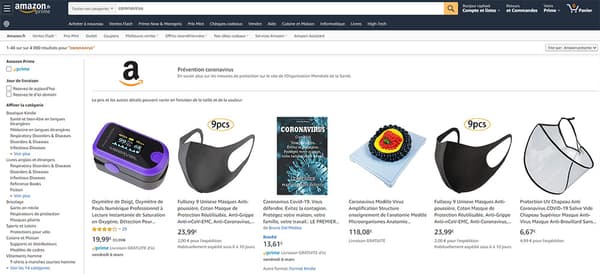 Capture d'écran d'Amazon