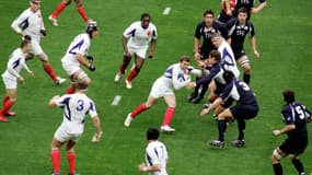 Le XV de France face à l'Écosse, au Stade de France le 17 mars 2007