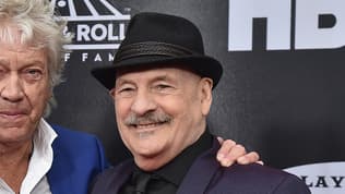 Mike Pinder en 2018 lors de l'entrée au Rock and Roll Hall of Fame