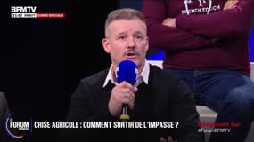 FORUM BFM - Colère agricole: "Pour ce qui est de manger, on n'a pas avancé depuis 50 ans", constate Florian, chef d'entreprise 
