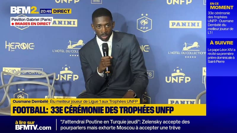 Ousmane Dembélé élu meilleur joueur de Ligue 1 aux Trophées UNFP