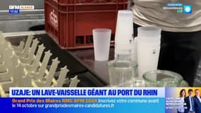 Uzaje: un lave-vaisselle géant au port du Rhin