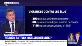 Gérald Darmanin sur les menaces contre les élus: "Nous avons déjà fait une quinzaine d'interpellations sur 300 plaintes"