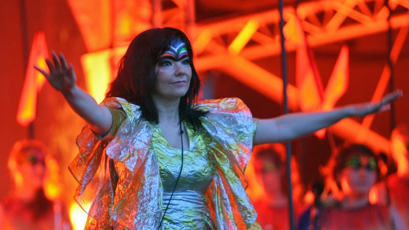 Björk en concert à Vilnius en 2008