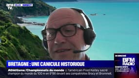 Hervé Guihard, maire de Saint-Brieuc, confie "appréhender" les températures records en Bretagne: "41°C c'est du jamais vu"