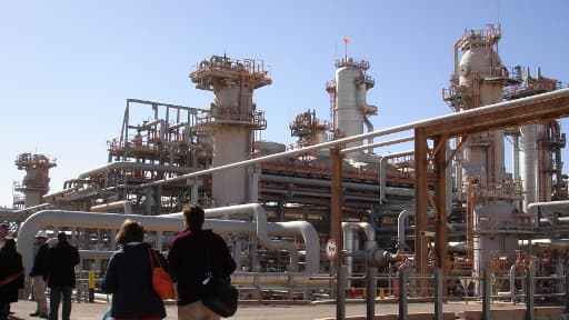 Le site gazier exploité en partie par BP à Tigantourine, dans le centre-est de l'Algérie