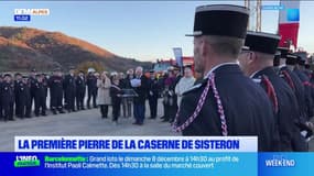 Alpes-de-Haute-Provence: la première pierre de la nouvelle caserne posée à Sisteron