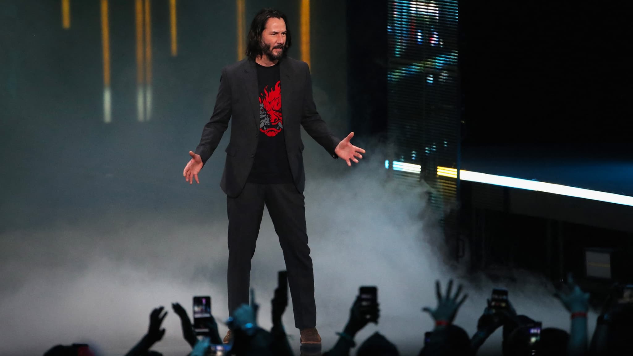 Keanu Reeves lors de la conférence Xbox E3 2018