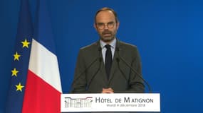 Edouard Philippe lors de son allocution. 