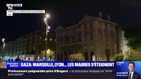 Marseille, Lyon, Lille... Des mairies s'éteignent en solidarité avec les victimes civiles à Gaza