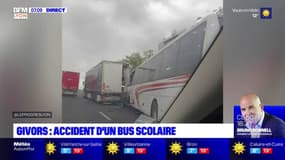 Givors: accident d'un bus scolaire sur l'A47, deux blessées graves