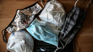 Différents types de masques. Le gouvernement demande désormais de bannir les masques en tissu faits maison