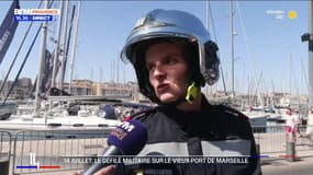 Défilé du 14 juillet: "Je suis très heureux d'être là" témoigne Mathis, jeune marin-pompier de Marseille