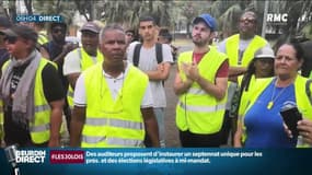 Les "gilets jaunes" de la Réunion en colère: "On ne peut pas acheter des yaourts ou des fruits, c'est trop cher"
