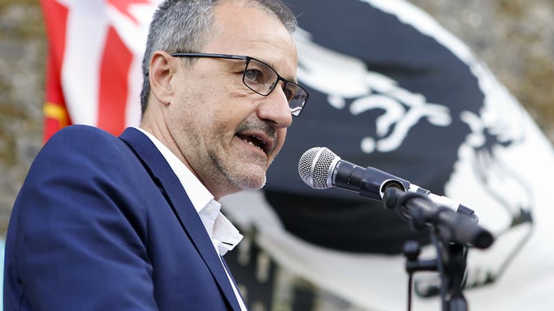 Jean-Guy Talamoni, président de l'Assemblée de Corse, affirme son soutien à l'indépendance catalane.