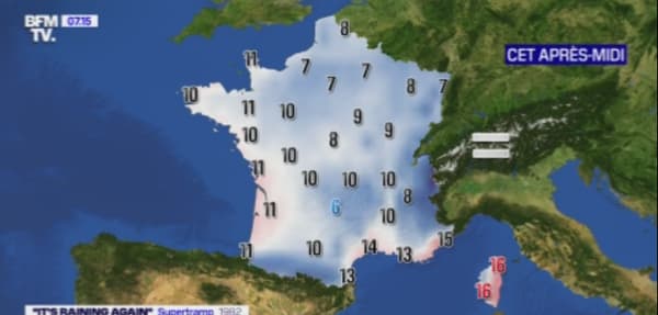 Les températures de ce dimanche après-midi Les températures de ce dimanche après-midi
