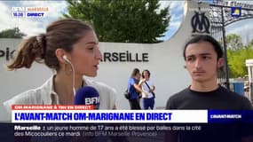Om-Marignane: les supporters présents devant La Commanderie pour ce premier match de préparation