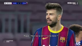 Gerard Piqué lors du match Barça-PSG, à Barcelone le 16 février 2021