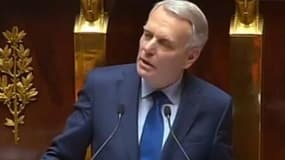 Jean-Marc Ayrault, hier, devant les députés