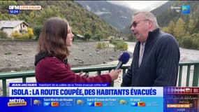 Isola: la route coupée, des habitants évacués après les intempéries