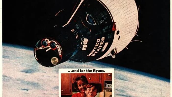 Une publicité américaine pour la boisson Tang en 1966.