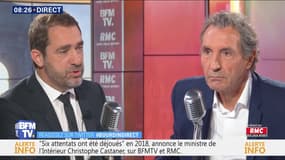 Christophe Castaner face à Jean-Jacques Bourdin en direct