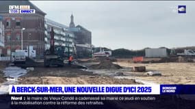 Pas-de-Calais: la refonte de la digue progresse à Berck-sur-Mer