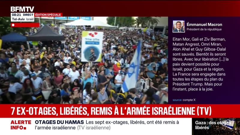 Libération d'otages israéliens: Emmanuel Macron estime que 