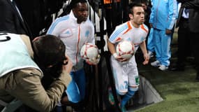 Mathieu Valbuena et Steve Mandanda à l'OM.