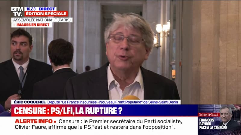 Éric Coquerel à propos de la motion de censure: 