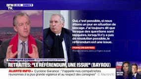 Réforme des retraites: François Bayrou annonce "que le référendum est une issue"