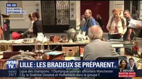 Braderie de Lille: les exposants se préparent pour ce week-end