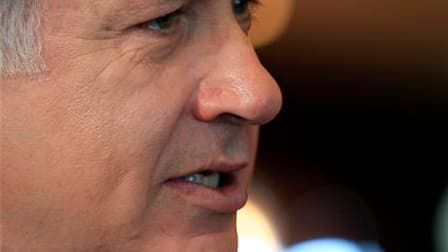 Le Premier ministre israélien, Benjamin Netanyahu. Selon des sources proches des négociations, Israël a rejeté une proposition du président égyptien Hosni Moubarak de prolonger de trois mois le gel des nouvelles constructions dans les implantations juives