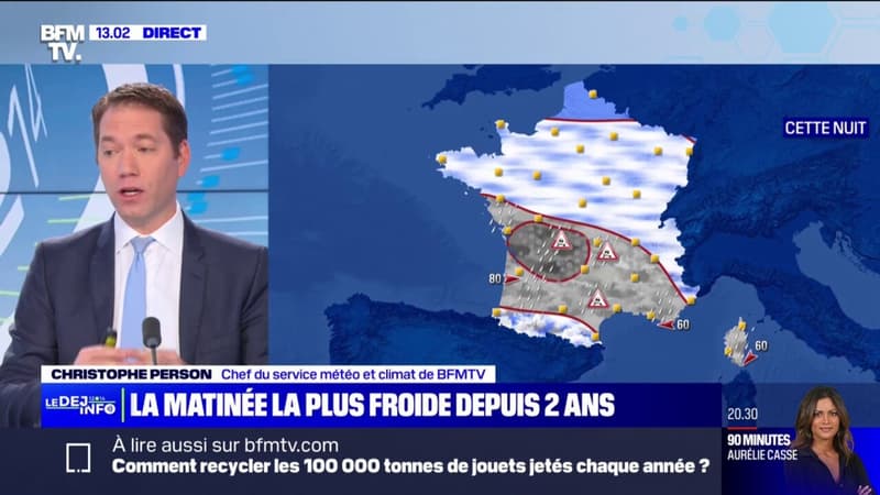 Un épisode de neige va arriver par le Sud-Ouest la nuit prochaine