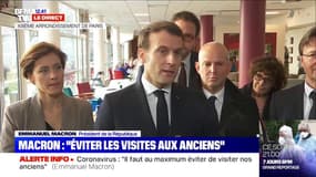 Coronavirus: Emmanuel Macron appelle à "éviter de visiter nos anciens"